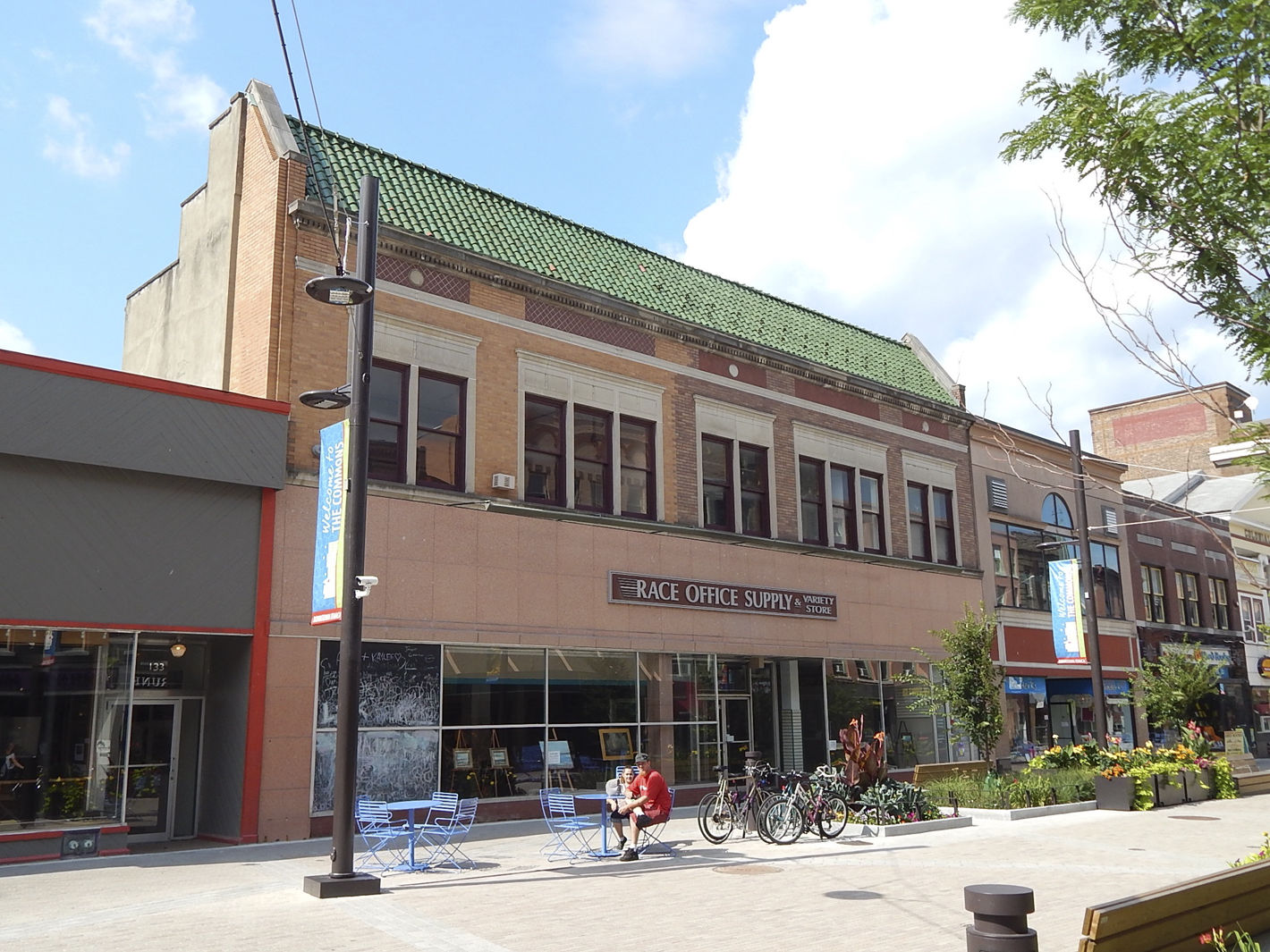 The building that was the race office supply will be torn down